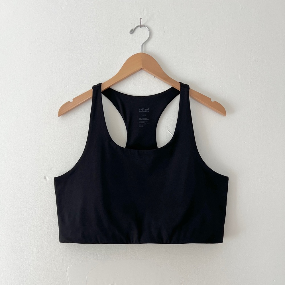 Girlfriend Collective XXXL Paloma Racerback Bra Black